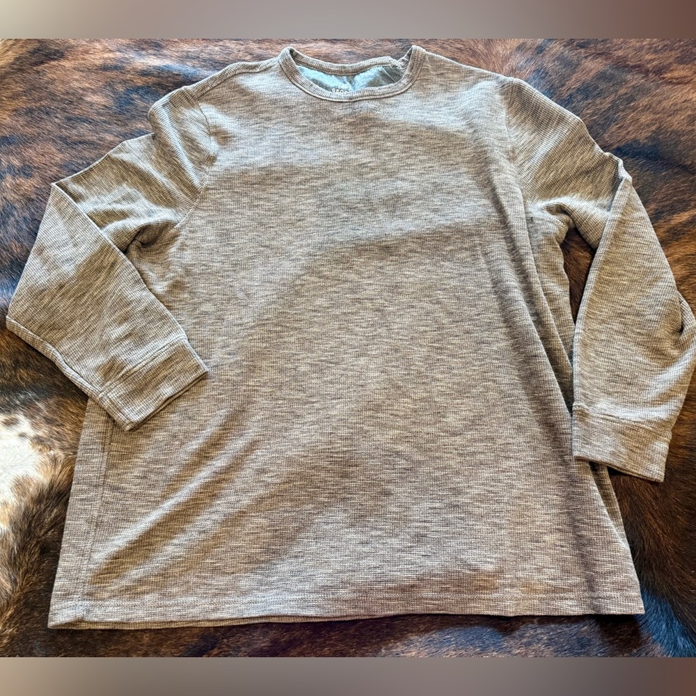 George Men's Long Sleeve Grey Shirt